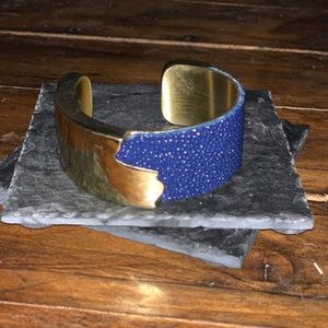 Navy Rustic Cuff Stingray